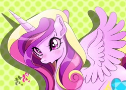 Size: 700x500 | Tagged: safe, artist:naoki, imported from derpibooru, princess cadance, pony, female, pixiv, solo