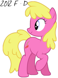 Size: 1144x1520 | Tagged: safe, artist:flash-draw, imported from derpibooru, cherry berry, earth pony, pony, putting your hoof down, .ai available, .svg available, cherry, cutie mark, female, food, mare, raised hoof, simple background, smiling, solo, transparent background, vector