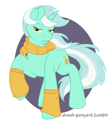 Size: 953x1050 | Tagged: safe, artist:dreah, imported from derpibooru, lyra heartstrings, 30 minute art challenge, clothes, leg warmers, scarf