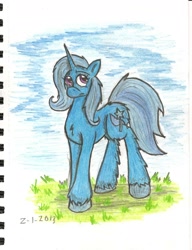 Size: 1230x1604 | Tagged: safe, artist:zubias, imported from derpibooru, trixie, traditional art