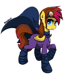 Size: 600x664 | Tagged: safe, artist:munkari, imported from derpibooru, mare do well, oc, pegasus, pony, goggles