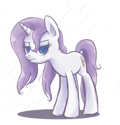 Size: 2839x2958 | Tagged: safe, artist:steffy-beff, imported from derpibooru, rarity, pony, unicorn, female, mare, rain, simple background, solo, swapped cutie marks, transparent background, wet, wet mane, wet mane rarity