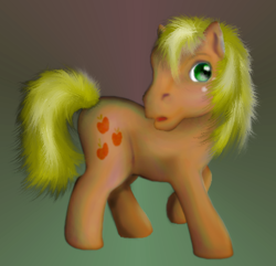 Size: 427x411 | Tagged: safe, artist:elfman83ml, imported from derpibooru, applejack, g3, g4, g4 to g3, generation leap