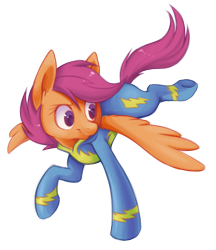 Size: 738x856 | Tagged: safe, artist:lightning-stars, artist:ls_skylight, imported from derpibooru, scootaloo, pegasus, pony, female, flying, g4, older, scootaloo can fly, simple background, solo, transparent background, wonderbolts uniform