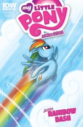 Size: 666x1024 | Tagged: safe, idw, imported from derpibooru, rainbow dash, my little pony micro-series, comic, cover, micro-series, official