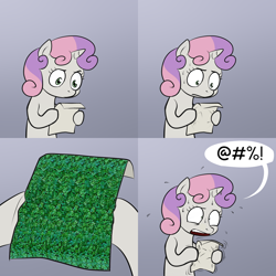 Size: 1000x1000 | Tagged: safe, imported from derpibooru, sweetie belle, autostereogram, comic, exploitable meme, magic eye, meme, sweetie's note meme