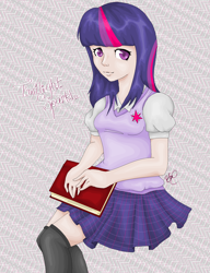 Size: 1420x1848 | Tagged: safe, artist:themetallicwing, imported from derpibooru, twilight sparkle, human, female, humanized, solo, speedpaint available