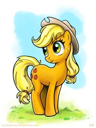 Size: 750x1000 | Tagged: safe, artist:kp-shadowsquirrel, imported from derpibooru, applejack, pony, female, solo