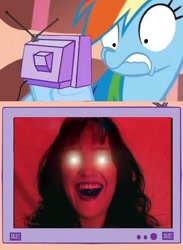 Size: 439x600 | Tagged: safe, imported from derpibooru, rainbow dash, exploitable meme, mara wilson, nostalgia critic, tgwtg, tv meme