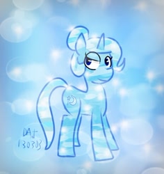Size: 464x491 | Tagged: safe, artist:danadyu, imported from derpibooru, trixie, crystal pony, pony, unicorn, alternate hairstyle, crystallized, female, hair bun, mare