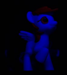 Size: 1208x1368 | Tagged: safe, artist:a8702131, imported from derpibooru, rainbow dash, blacklight, female, irl, mcdonald's, photo, toy