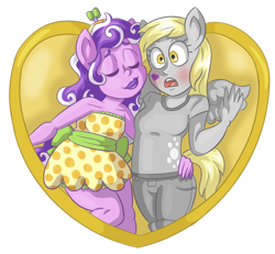 Size: 800x739 | Tagged: safe, artist:littleliesel, imported from derpibooru, derpy hooves, screwball, anthro, derpball, female, human facial structure, lesbian, palindrome get, shipping