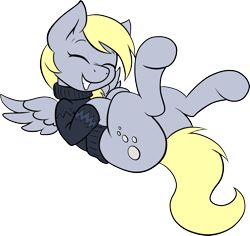 Size: 2460x2320 | Tagged: safe, artist:joey darkmeat, artist:pozdn9k, imported from derpibooru, derpy hooves, pegasus, pony, butt, clothes, female, hooves, mare, plot, simple background, solo, sweater, transparent background, vector