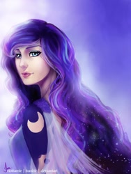 Size: 768x1024 | Tagged: safe, artist:riotfaerie, imported from derpibooru, princess luna, human, female, humanized, solo