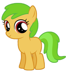 Size: 7445x8192 | Tagged: safe, artist:thatguy1945, imported from derpibooru, apple squash, earth pony, pony, apple family reunion, absurd resolution, apple family member, filly, simple background, smiling, solo, transparent background, vector