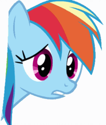 Size: 609x720 | Tagged: safe, imported from derpibooru, rainbow dash, magical mystery cure, animated, blinking, female, simple background, vector, white background