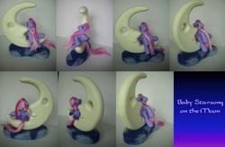 Size: 1200x780 | Tagged: safe, artist:berrymouse, imported from derpibooru, starsong, custom, customized toy, g3, irl, moon, photo, toy