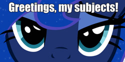 Size: 1207x600 | Tagged: safe, imported from derpibooru, princess luna, pony, bedroom eyes, bronybait, eyes, female, hypnosis, hypnosis ponies, meme, solo