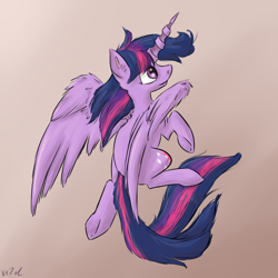 Size: 1750x1750 | Tagged: safe, artist:nos-talgia, imported from derpibooru, twilight sparkle, alicorn, pony, female, mare, solo, twilight sparkle (alicorn)