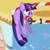Size: 335x335 | Tagged: safe, imported from derpibooru, screencap, twilight sparkle, pony, unicorn, feeling pinkie keen, cropped, female, leaping, scared, solo, unicorn twilight, wet mane