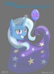 Size: 1700x2339 | Tagged: safe, artist:stepany1234, imported from derpibooru, trixie, balloon