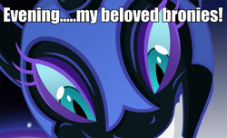 Size: 1079x656 | Tagged: safe, imported from derpibooru, nightmare moon, brony, bronybait, caption, eyes, hypnosis, hypnosis ponies, image macro, meme, rapeface