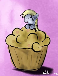 Size: 1280x1667 | Tagged: safe, artist:neko-me, imported from derpibooru, derpy hooves, pegasus, pony, 30 minute art challenge, female, giant muffin, mare, muffin