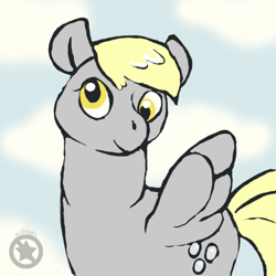 Size: 650x650 | Tagged: safe, artist:sobi, imported from derpibooru, derpy hooves, pegasus, pony, 30 minute art challenge, female, mare