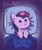 Size: 700x835 | Tagged: safe, artist:erysz, imported from derpibooru, twilight sparkle, pony, baby, baby pony, babylight sparkle, beady eyes, blanket, blushing, cute, ear fluff, female, filly, foal, good night, magic, pillow, solo, twiabetes