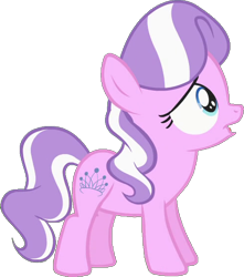 Size: 492x557 | Tagged: safe, artist:themasterofdespair, edit, edited screencap, imported from derpibooru, screencap, diamond tiara, earth pony, pony, background removed, female, filly, foal, missing accessory, simple background, transparent background, vector