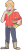 Size: 394x842 | Tagged: safe, artist:stevetwisp, imported from derpibooru, big macintosh, human, apple, bandana, beard, belt, boots, clothes, facial hair, freckles, frown, humanized, jeans, male, solo, tumblr nose