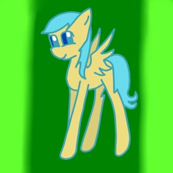 Size: 894x894 | Tagged: safe, artist:lestee, imported from derpibooru, sunshower raindrops, pegasus, pony, blue sclera, colored pupils, colored sclera, female, full body, mare, side view, solo
