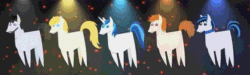 Size: 600x180 | Tagged: safe, imported from derpibooru, shining armor, earth pony, pony, unicorn, friendship is witchcraft, animated, bbbff, ben ji-hoon, ben lancer, ben tenderheart, bobbing, dancing, francis danger, francis sparkle, loop, male, spotlight, stallion