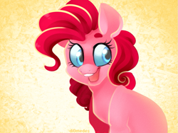 Size: 771x581 | Tagged: safe, artist:buljong, imported from derpibooru, pinkie pie, pony, cute, female, happy, smiling, solo