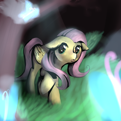 Size: 3000x3000 | Tagged: safe, artist:aruva-chan, imported from derpibooru, fluttershy, pony, female, solo