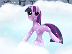 Size: 640x480 | Tagged: safe, artist:lamentedmusings, imported from derpibooru, twilight sparkle, pony, female, snow, snowfall, solo