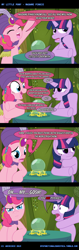 Size: 600x1898 | Tagged: safe, artist:ladyanidraws, imported from derpibooru, pinkie pie, twilight sparkle, comic, madame pinkie, turban