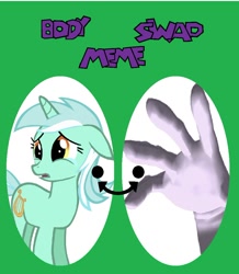 Size: 834x957 | Tagged: safe, imported from derpibooru, lyra heartstrings, master hand, super smash bros., this will end in tears and/or death