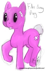 Size: 331x524 | Tagged: safe, artist:ms-seven0, imported from derpibooru, 30 minute art challenge, filler bunny, ponified