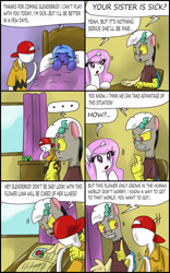 Size: 2017x3225 | Tagged: safe, artist:ciriliko, imported from derpibooru, discord, princess celestia, princess luna, comic, creeper, crossover, filly, slenderman