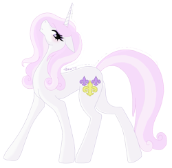 Size: 827x806 | Tagged: safe, artist:teaganlouise, imported from derpibooru, fleur-de-lis, pony, female, solo