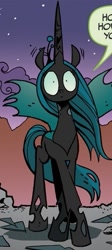 Size: 209x468 | Tagged: safe, idw, imported from derpibooru, queen chrysalis, the return of queen chrysalis, spoiler:comic, shocked, wide eyes