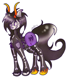 Size: 448x510 | Tagged: safe, artist:pony-untastic, imported from derpibooru, pony, homestuck, kurloz makara, ponified, simple background, solo, transparent background, unshorn fetlocks