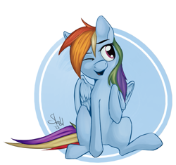 Size: 765x720 | Tagged: safe, artist:theslendid, imported from derpibooru, rainbow dash, sitting, solo