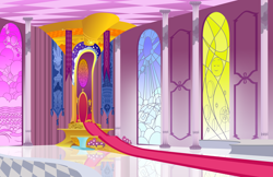 Size: 9262x6000 | Tagged: safe, artist:tamalesyatole, imported from derpibooru, absurd resolution, background, hall, no pony, room, stained glass, throne, throne room, vector