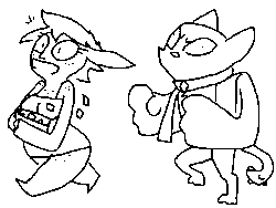 Size: 640x480 | Tagged: safe, artist:the weaver, artist:weaver, imported from derpibooru, rover, oc, diamond dog, goblin, monster girl, animated, gem, monstro village, non-mlp oc, princess bitch, simple background, white background