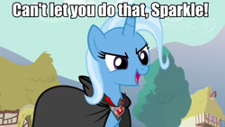 Size: 960x540 | Tagged: safe, imported from derpibooru, trixie, magic duel, alicorn amulet, caption, image macro, meme, nintendo 64, star fox, star fox 64, trixie yells at everything