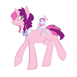 Size: 600x600 | Tagged: safe, artist:mt, imported from derpibooru, oc, oc only, oc:marker pony, bow, bowtie, mlpg, rule 63