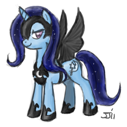 Size: 983x983 | Tagged: safe, artist:johnjoseco, artist:michos, imported from derpibooru, nightmare moon, trixie, costume