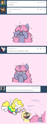 Size: 736x1944 | Tagged: safe, artist:carnifex, imported from derpibooru, surprise, oc, oc:strap, oc:velvet, ask velvet, bravest warriors, comic, g1, g1 to g4, g4, generation leap, tumblr